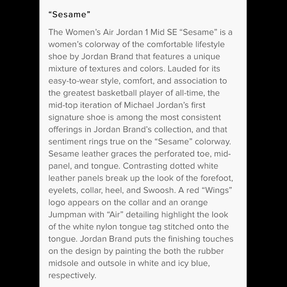 Air Jordan 1 Mid SE Sesame NIB - Picture 2 of 8